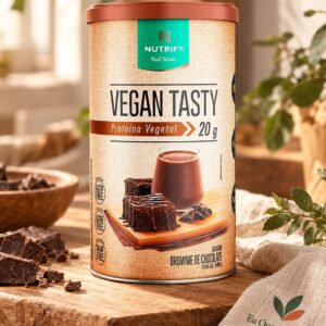 Vegan Tasty Nutrify Brownie de Chocolate – Proteína Vegetal | 420 g