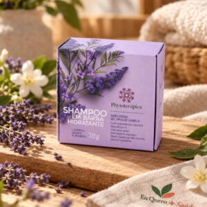 Shampoo em Barra Lavanda, Jasmim e Gerânio – 70g