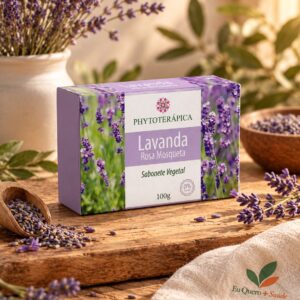 Sabonete de Lavanda & Rosa Mosqueta – 100g